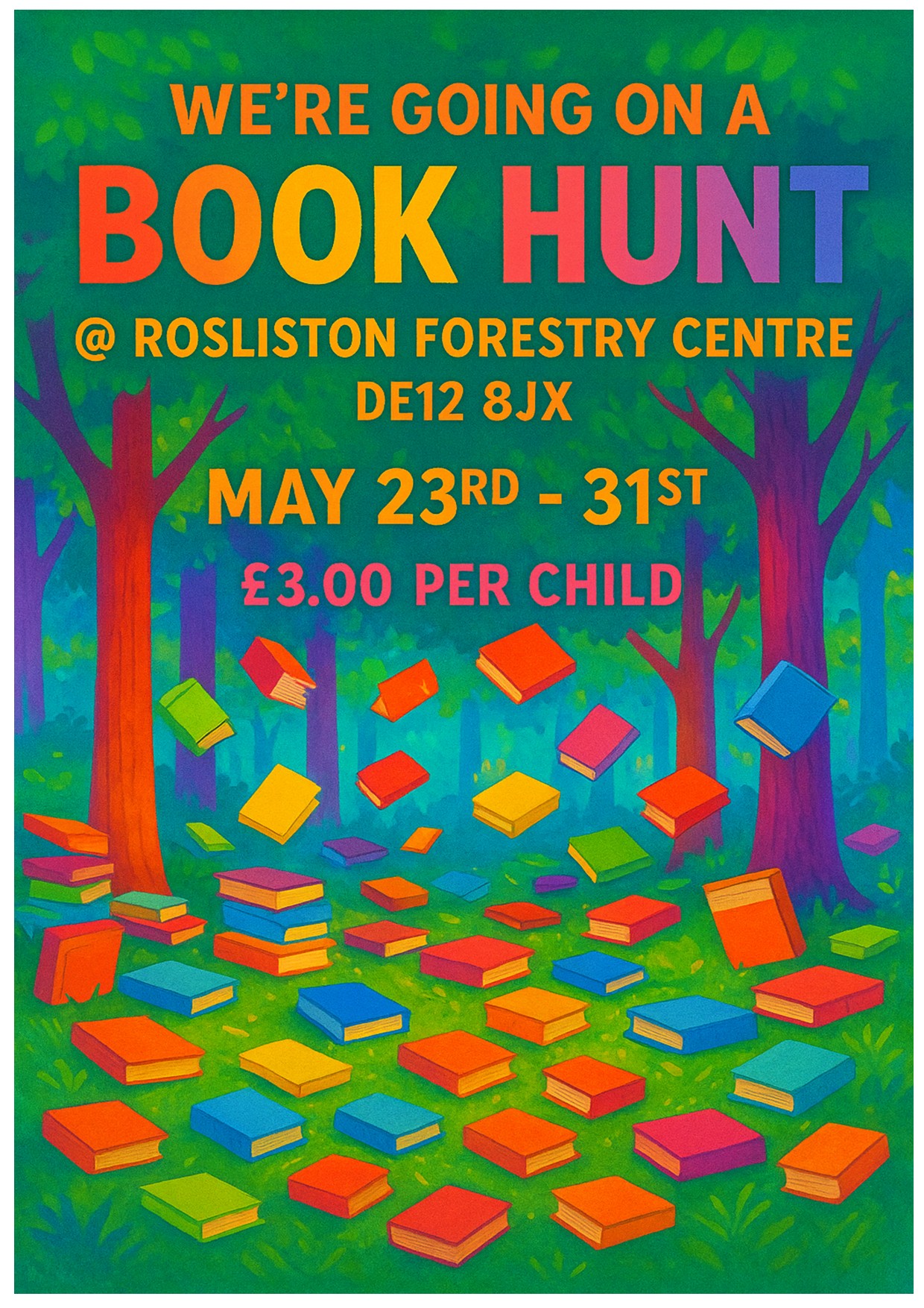 Book Hunt at Rosliston Forestry Centre 2026